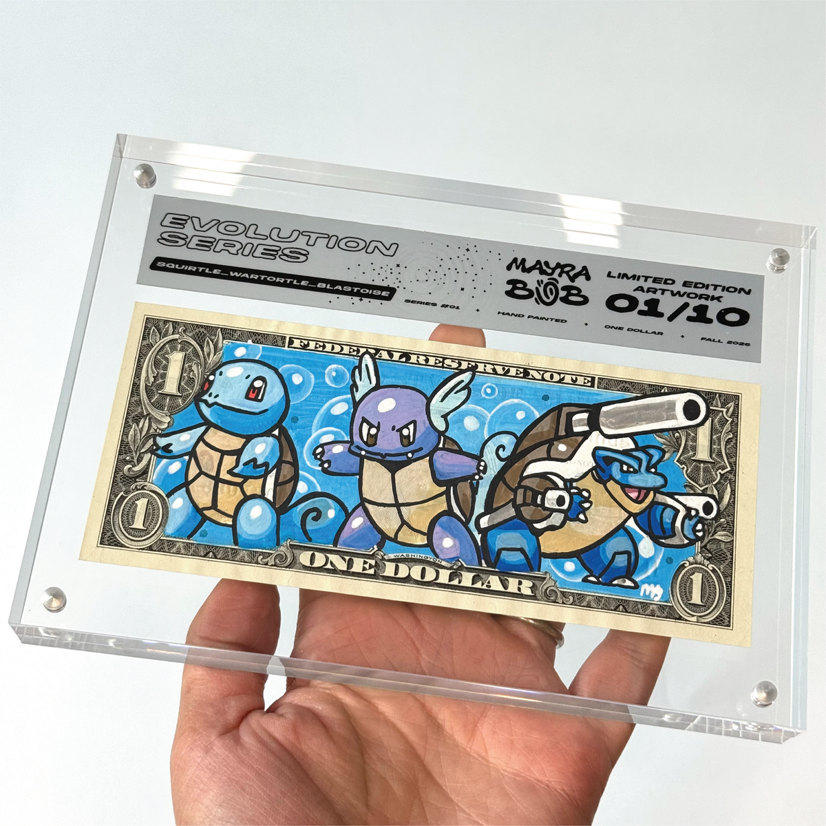 Limited Evolution Series “Squirtle” Dollar Bill